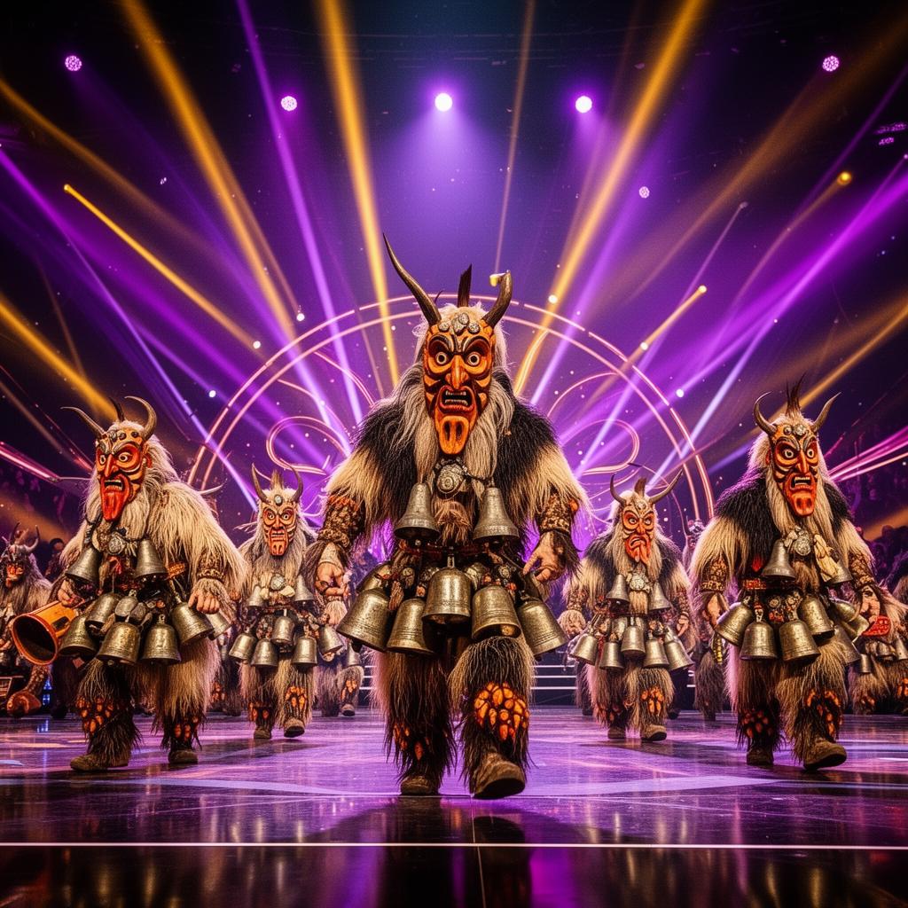 Kukeri performance on the Eurovision stage